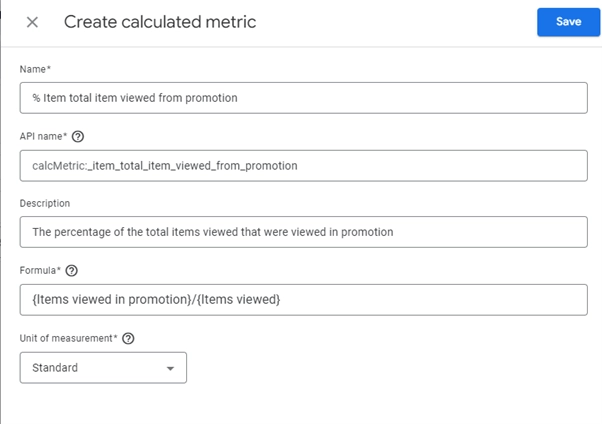 Step 4 Make Your GA4 Calculated Metric using formula constructor